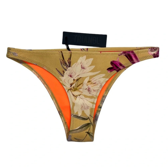 {triangl} "Coco Floral Affair" Neoprene Bikini Bottom Swimsuit - Picture 4 of 6